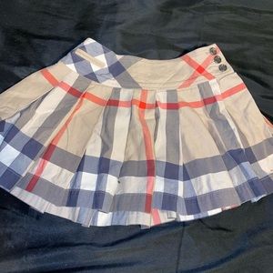 Burberry Print Pleaded Skirt